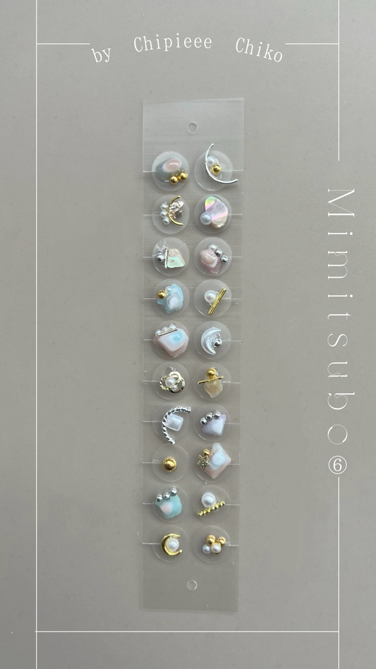 Mimitsubo jewelry by Chiko6 ＋parts 20pieces